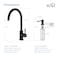 Kibi Lowa Single Handle Bar Sink Faucet with Soap Dispenser C-KKF2001MB-KSD100MB - alternate 4